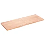 Raft de perete maro deschis 160x60x(2-4) cm lemn stejar tratat GartenMobel Dekor
