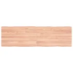 Blat masă, 140x40x(2-4) cm, maro, lemn tratat contur organic GartenMobel Dekor