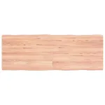 Blat masă, 140x50x(2-4) cm, maro, lemn tratat contur organic GartenMobel Dekor