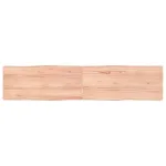 Blat masă, 180x40x(2-4) cm, maro, lemn tratat contur organic GartenMobel Dekor