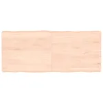 Blat masă 140x60x(2-6) cm lemn stejar netratat contur organic GartenMobel Dekor