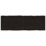 Blat masă, 140x50x4 cm, gri, lemn stejar tratat contur organic GartenMobel Dekor