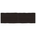 Blat masă, 160x50x6 cm, gri, lemn stejar tratat contur organic GartenMobel Dekor