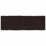 Blat masă, 180x60x6 cm, gri, lemn stejar tratat contur organic GartenMobel Dekor