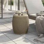 Cutie depozitare de grădină 4 în 1, maro deschis, polipropilenă GartenMobel Dekor