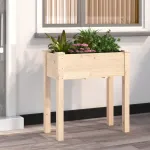 Jardinieră cu căptușeală, 71x37x76 cm, lemn masiv de brad GartenMobel Dekor