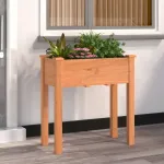 Jardinieră cu căptușeală, maro, 71x37x76 cm, lemn masiv de brad GartenMobel Dekor