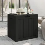 Ladă depozitare de grădină, negru, 55,5x43x53 cm, polipropilenă GartenMobel Dekor