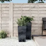 Jardinieră cu interior detașabil antracit 11 / 26,5 L PP beton GartenMobel Dekor
