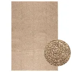 Covor ZIZUR aspect iută 140x200 cm, pentru interior și exterior GartenMobel Dekor