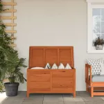 Ladă depozitare de grădină 99x49,5x58,5 cm lemn masiv de brad GartenMobel Dekor