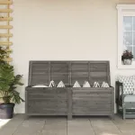 Ladă depozitare grădină antracit 150x50x56,5 cm lemn masiv brad GartenMobel Dekor