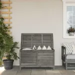 Ladă depozitare grădină antracit 99x49,5x58,5cm lemn masiv brad GartenMobel Dekor