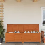 Ladă depozitare grădină maro 198,5x50x56,5 cm lemn masiv brad GartenMobel Dekor