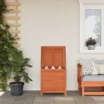 Ladă depozitare grădină maro 50x49x56,5 cm lemn masiv brad GartenMobel Dekor
