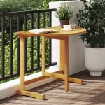 Masă de balcon pliabilă, 90x60x72 cm, lemn masiv de acacia GartenMobel Dekor