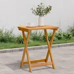Masă de grădină pliabilă, 50x36x60 cm, lemn masiv de acacia GartenMobel Dekor