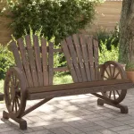 Scaun Adirondack de grădină, 2 locuri, lemn masiv de brad GartenMobel Dekor