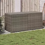 Ladă de depozitare pentru grădină, gri, 283 L, poliratan GartenMobel Dekor