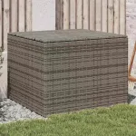 Ladă de depozitare pentru grădină, gri, 291 L, poliratan GartenMobel Dekor