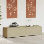 Ladă depozitare de grădină, bej combinat, 469 L, poliratan GartenMobel Dekor