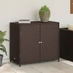 Dulap depozitare de grădină, maro, 83x45x76 cm, poliratan GartenMobel Dekor