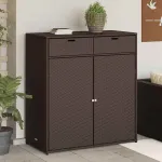 Dulap depozitare de grădină, maro, 105x55x113 cm, poliratan GartenMobel Dekor