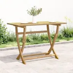Masă de grădină pliabilă, 110x55x75 cm, lemn masiv de acacia GartenMobel Dekor