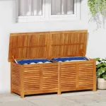 Ladă depozitare grădină cu grilaj 150x50x56cm lemn masiv acacia GartenMobel Dekor
