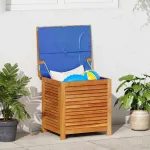 Ladă depozitare grădină cu grilaj 60x50x56 cm lemn masiv acacia GartenMobel Dekor