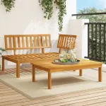Set canapea din paleți de grădină, 2 piese, lemn masiv acacia GartenMobel Dekor
