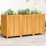Jardinieră de grădină cu căptușeală, 150x50x75 cm, lemn acacia GartenMobel Dekor