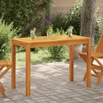 Masă de grădină, 110x55x75 cm, lemn masiv de acacia GartenMobel Dekor