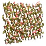  Spalier cu iederă artificială extensibil, roz închis, 180x60 cm GartenMobel Dekor