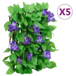  Spalier iederă artificială extensibil, 5 buc., verde, 180x20 cm GartenMobel Dekor