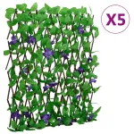  Spalier iederă artificială extensibil, 5 buc., verde, 180x70 cm GartenMobel Dekor