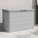 Cutie de perne de exterior gri 77,5x44,5x53 cm polipropilenă GartenMobel Dekor