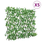 Spalier cu iederă artificială extensibil 5 buc. verde 186x30 cm GartenMobel Dekor