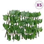 Spalier frunze struguri false extensibil 5 buc verde 180x20 cm GartenMobel Dekor