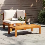 Set canapea de grădină, 2 piese, cu perne, lemn masiv de acacia GartenMobel Dekor