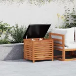 Ladă depozitare de grădină, 60x50x55 cm, lemn masiv de eucalipt GartenMobel Dekor