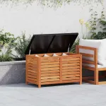 Ladă depozitare de grădină, 90x48x55 cm, lemn masiv de eucalipt GartenMobel Dekor