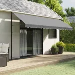 Pânză de rezervă fald copertină, antracit 4,5 m dungi GartenMobel Dekor
