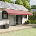Pânză de rezervă fald copertină, vișiniu 6 m dungi GartenMobel Dekor