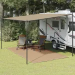 Covor pentru cort, gri taupe, 250x400 cm GartenMobel Dekor