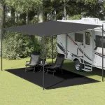 Covor pentru cort, negru, 300x600 cm GartenMobel Dekor