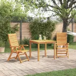 Set de masă pentru grădină 3 pcs Maro Lemn Solid de Acacia GartenMobel Dekor