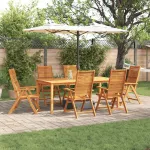 Set de masă pentru grădină 7 pcs Maro Lemn Solid de Acacia GartenMobel Dekor