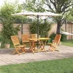Set de masă pentru grădină 5 pcs Maro Lemn Solid de Acacia GartenMobel Dekor