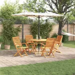 Set de masă pentru grădină 5 pcs Maro Lemn Solid de Acacia GartenMobel Dekor